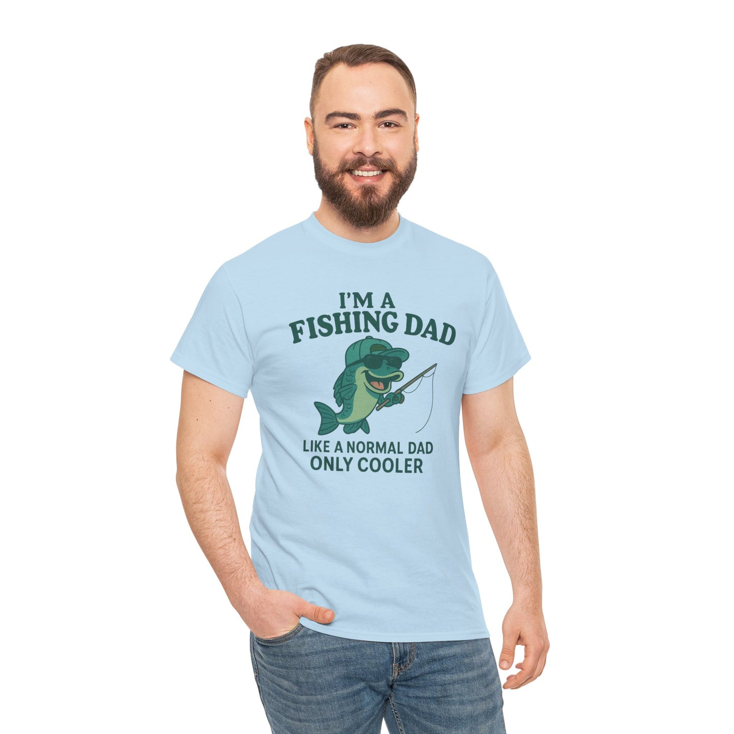 Fishing Dad Humor Tee - Perfect Gift for Father's Day, Fishing Enthusiasts, Casual Wear, Family Gatherings, Summer Fun