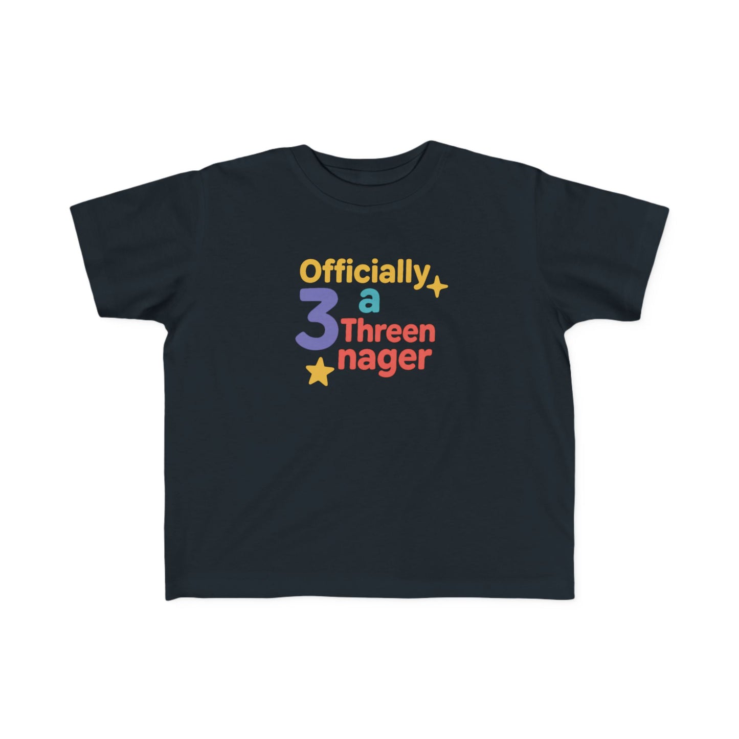 Officially 3 a Threenager Toddler Tee, Birthday Gift, Kids T-Shirt, Toddler Birthday Shirt, Funny Kids Apparel, Playful Toddler Wear