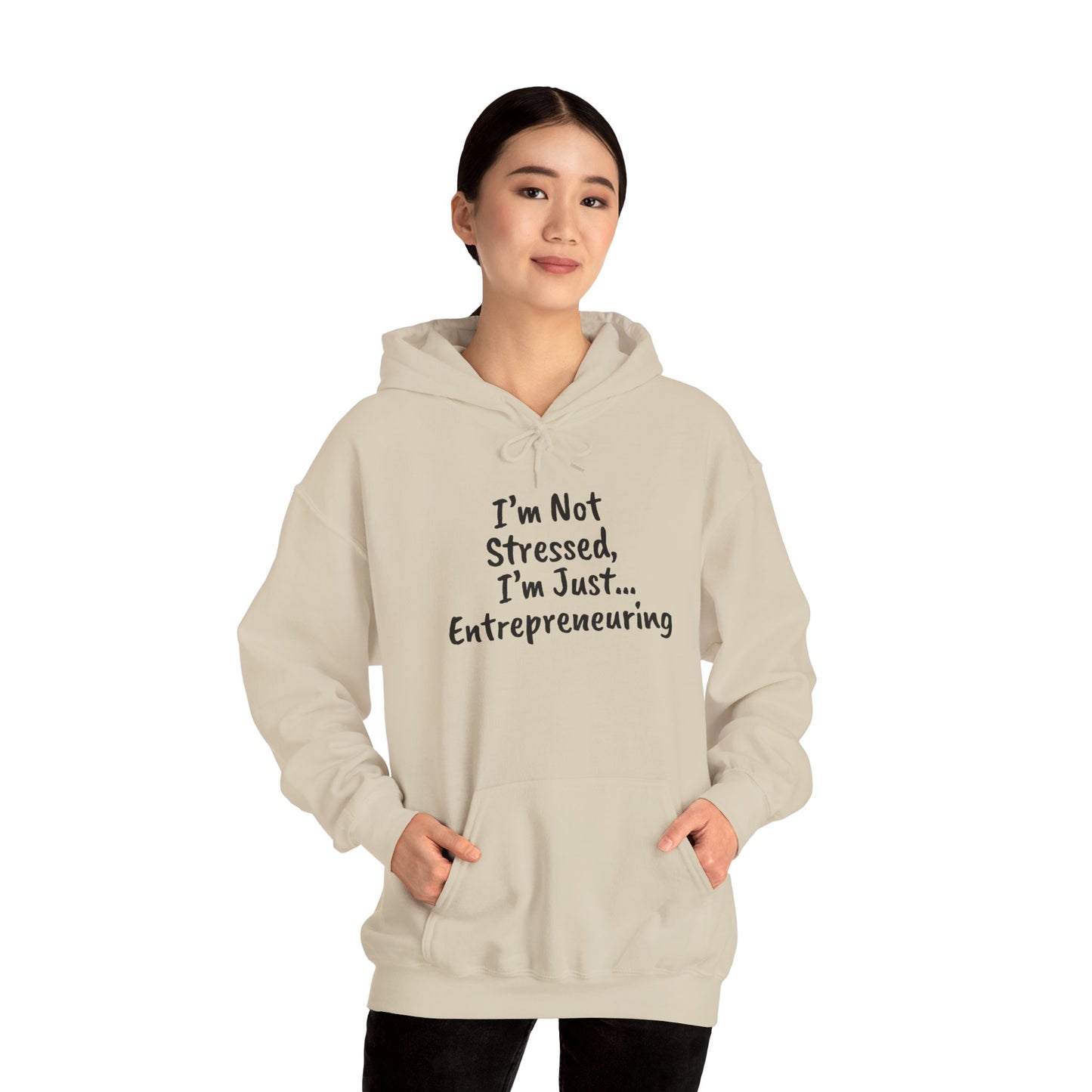 Entrepreneur Hoodie - "I'm Not Stressed, I'm Just..." Heavy Blend Sweatshirt for Creatives