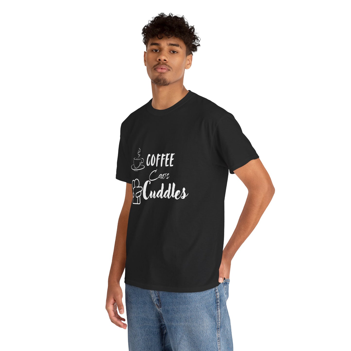 Coffee Cuddles Unisex Heavy Cotton Tee- Men