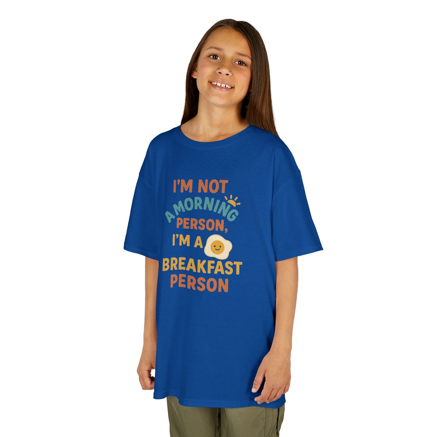 Funny Breakfast Kids Tee for Little Food Lovers, Kid's Cotton Shirt, Morning Humor Tee, Gift for Foodie Kids, Cute Toddler Outfit