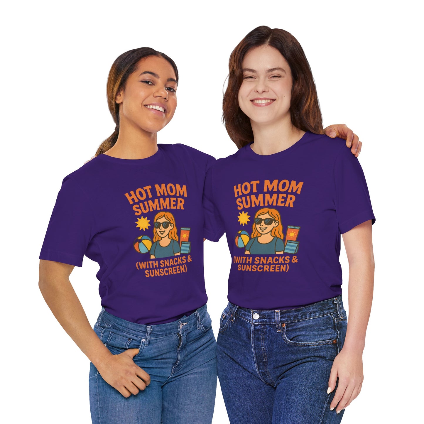 Hot Mom Summer Tee, Perfect for Summer Vacations, Mothers Day Gift, Family Outings, Beach Parties, Fun Summer Style