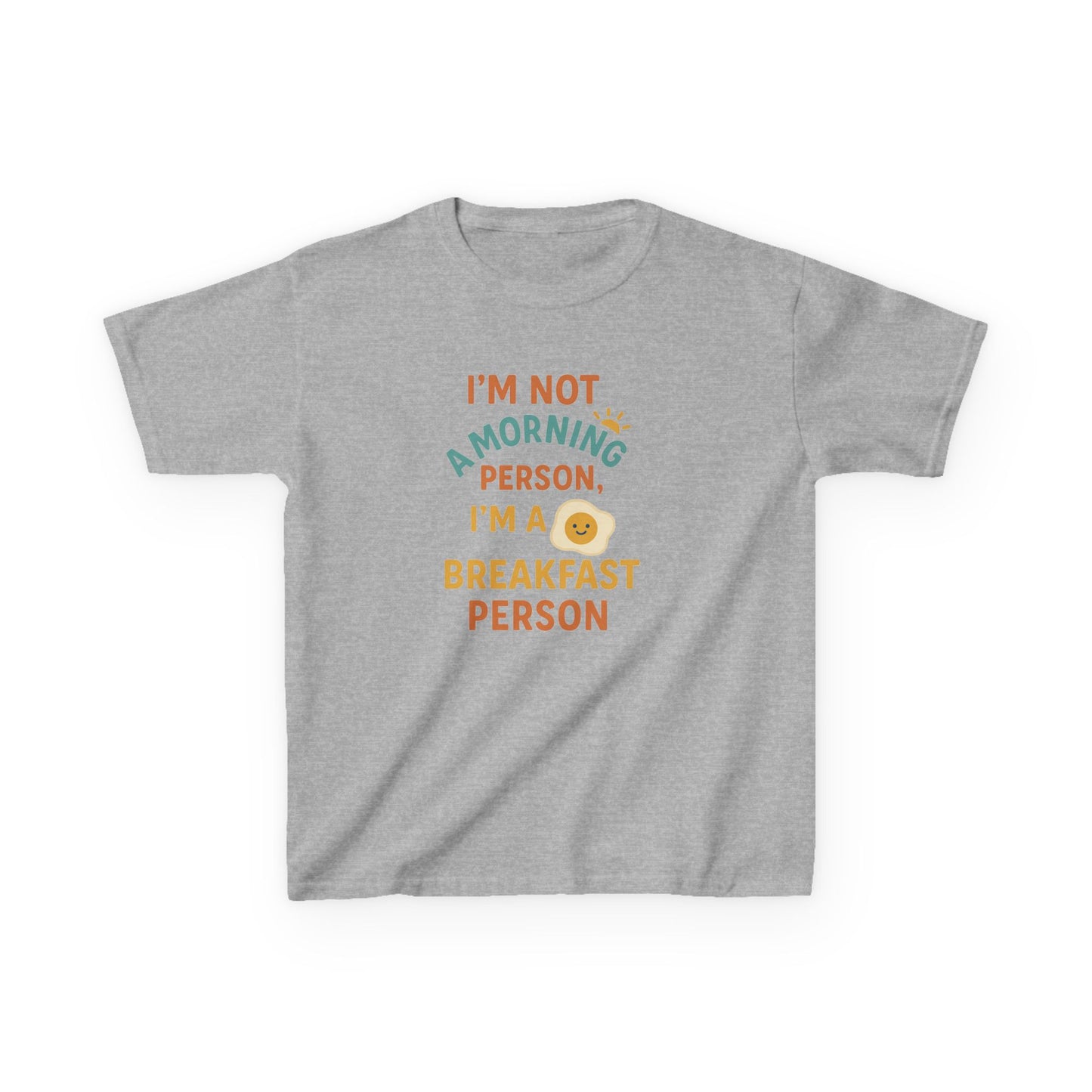Funny Breakfast Kids Tee for Little Food Lovers, Kid's Cotton Shirt, Morning Humor Tee, Gift for Foodie Kids, Cute Toddler Outfit