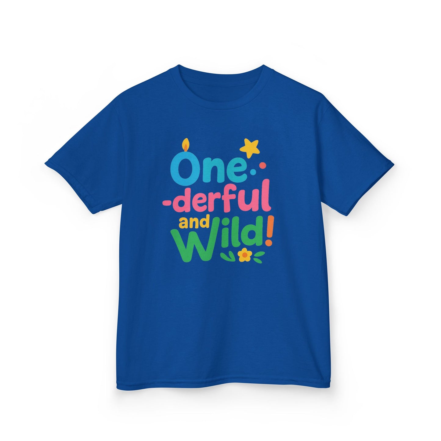 One-derful and Wild Kids Tee, Fun Birthday Gift, Toddler T-Shirt, Playful Cotton Shirt, Colorful Kids Apparel