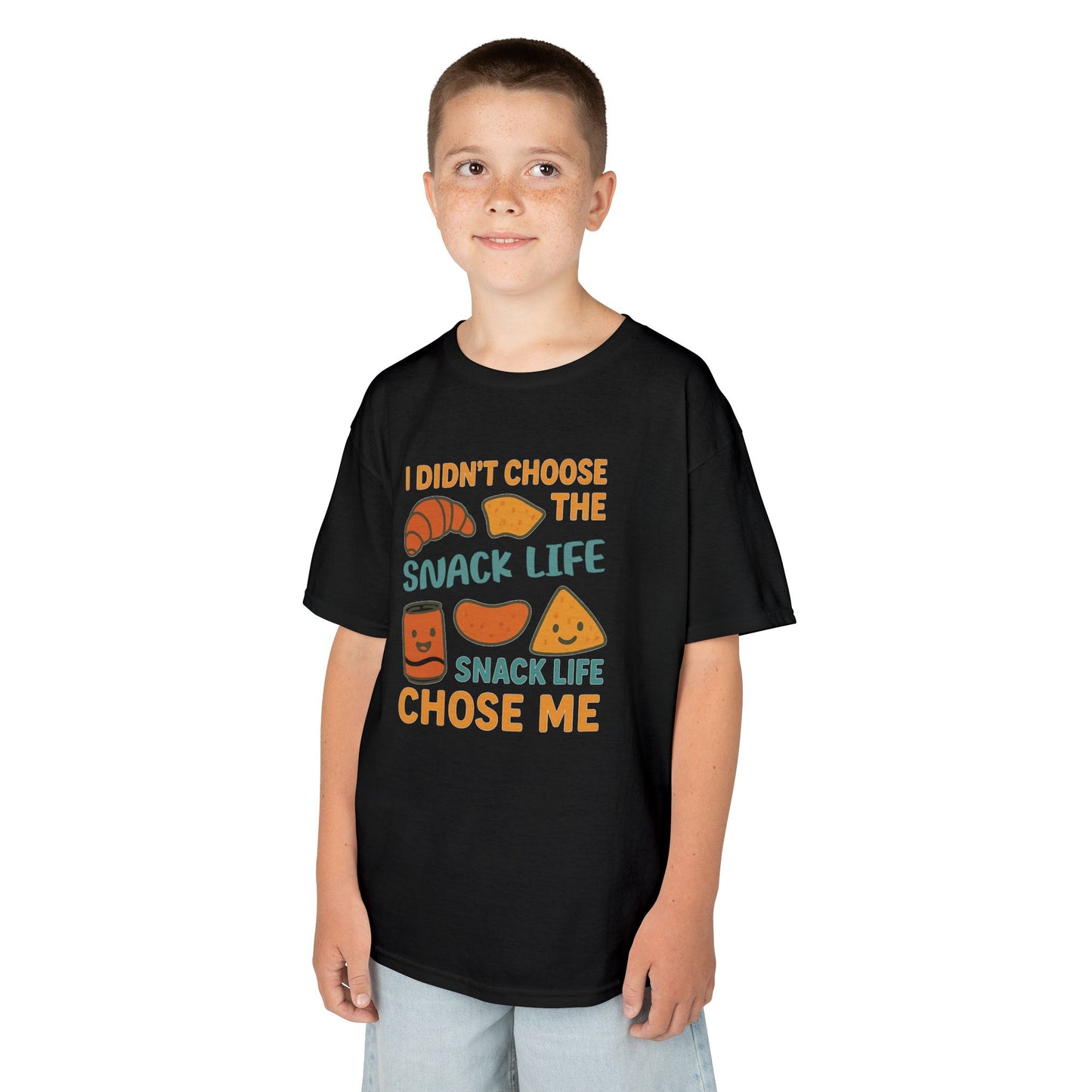 Snack Life Kids Tee, Funny Kids T-Shirt, Snack Lover Shirt, Birthday Gift for Kids, Cute Food Tee