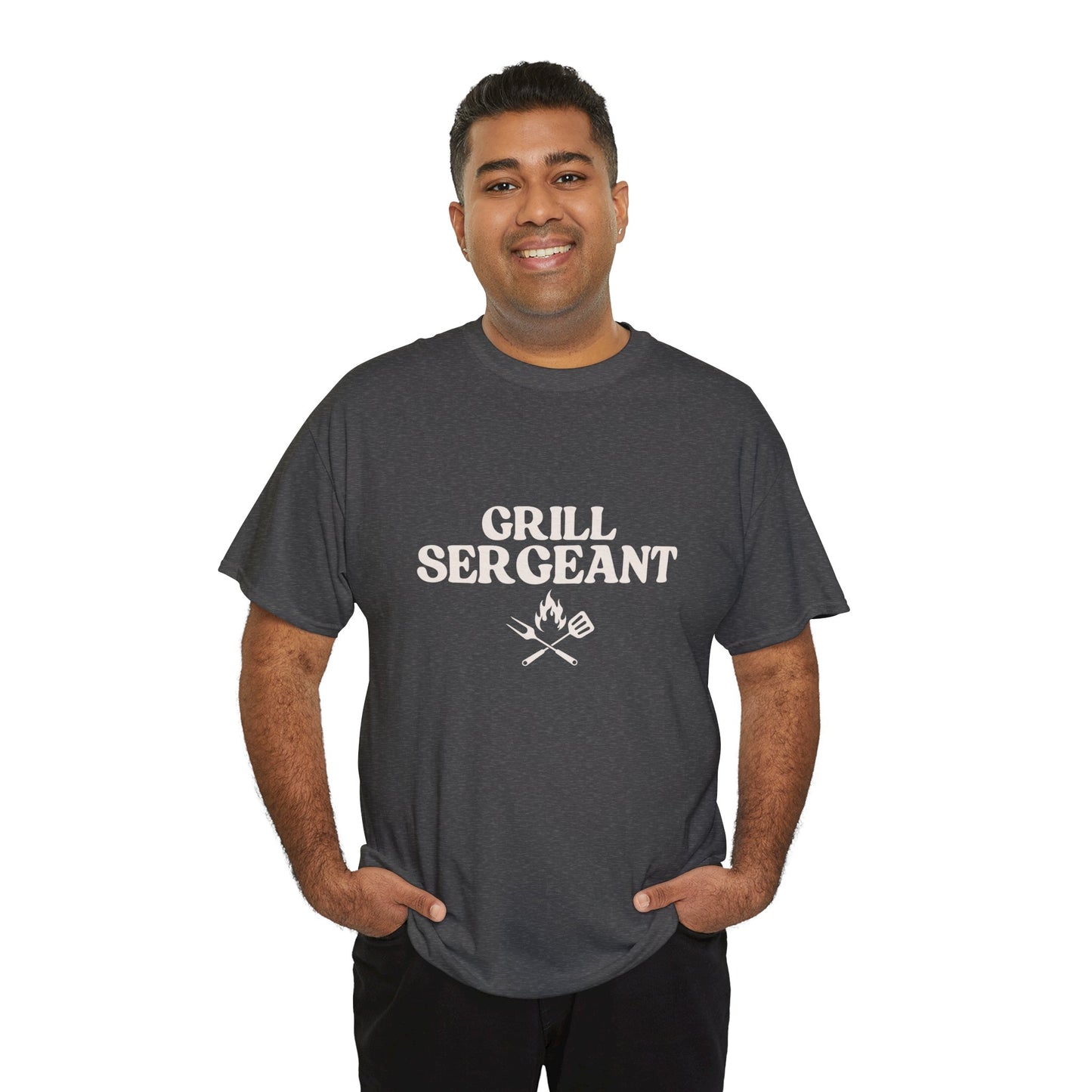 Unisex Cotton Tee - Grill Sergeant, Funny BBQ Shirt, Father's Day Gift, Cookout Apparel, Summer Party Wear, Casual T-Shirt