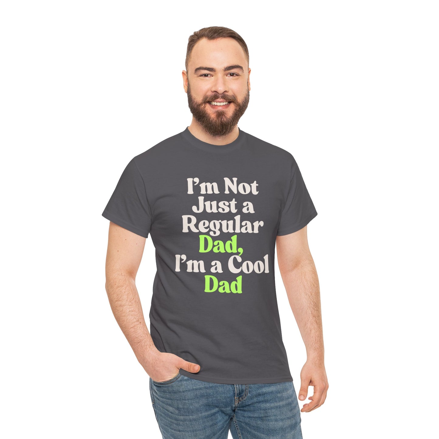 Cool Dad Unisex Heavy Cotton Tee | Funny Dad T-Shirt, Father's Day Gift, Casual Wear, Family Gathering, Gift for Him