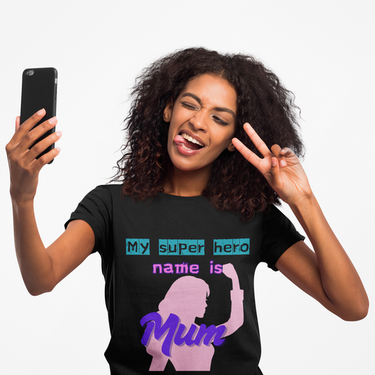 Super Mom Women's Midweight Cotton Tee - Fun Mother's Day Gift