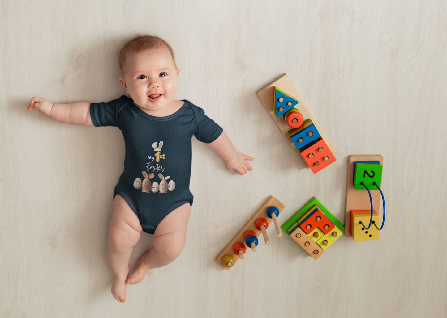 Easter Infant Bodysuit - My 1st Easter Bunny Design