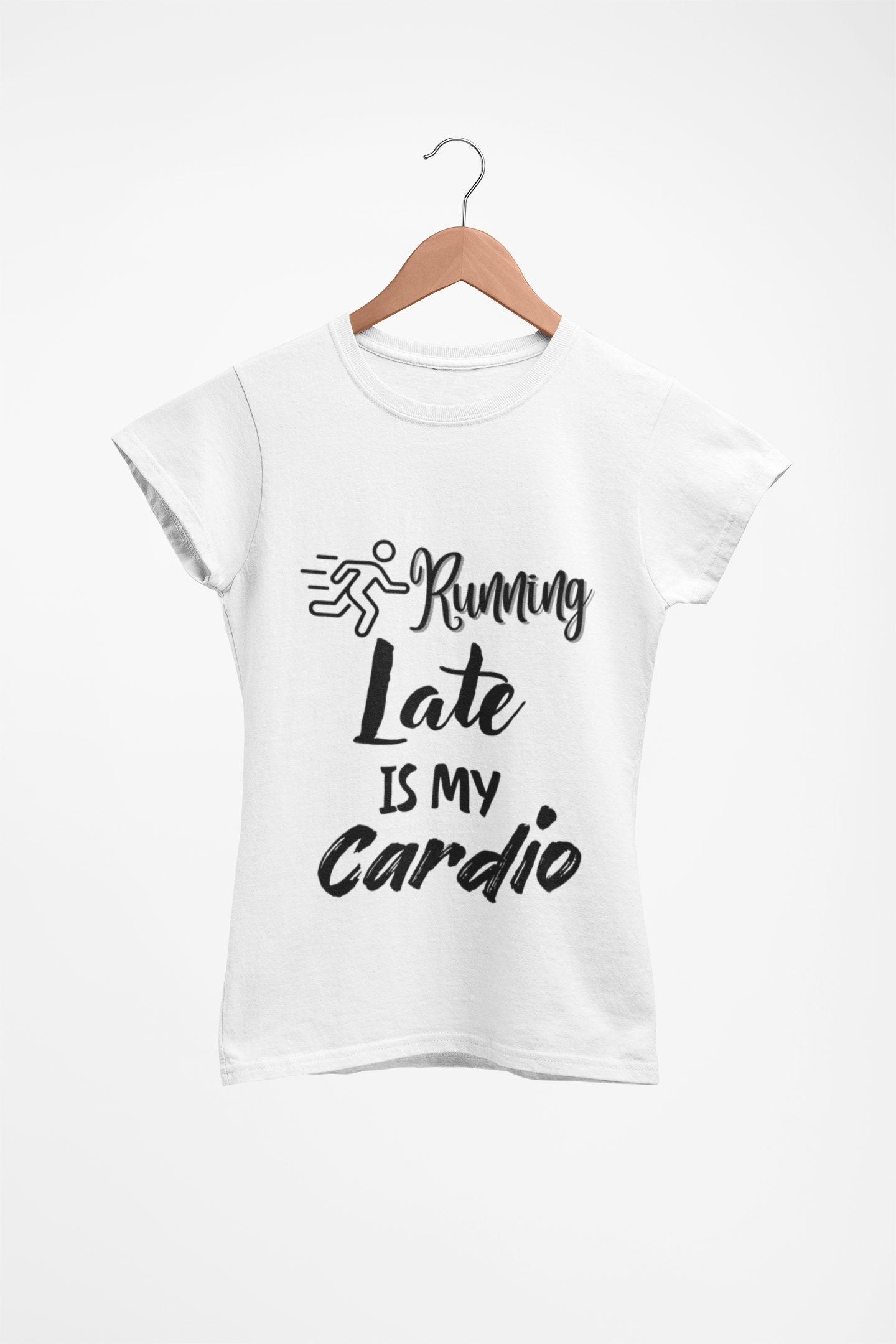 Running Late Is My Cardio Unisex Heavy Cotton Tee