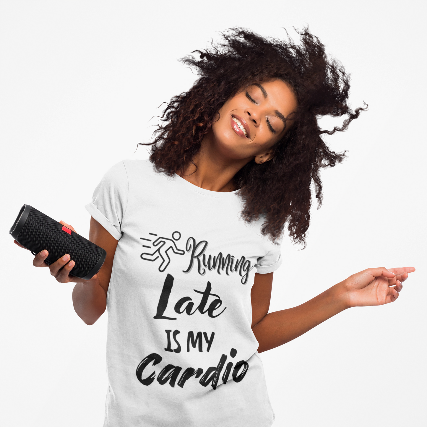 Running Late Is My Cardio Unisex Heavy Cotton Tee