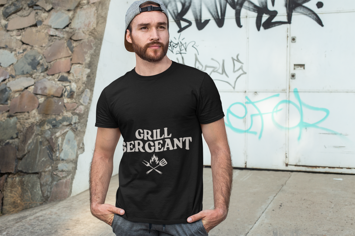Unisex Cotton Tee - Grill Sergeant, Funny BBQ Shirt, Father's Day Gift, Cookout Apparel, Summer Party Wear, Casual T-Shirt
