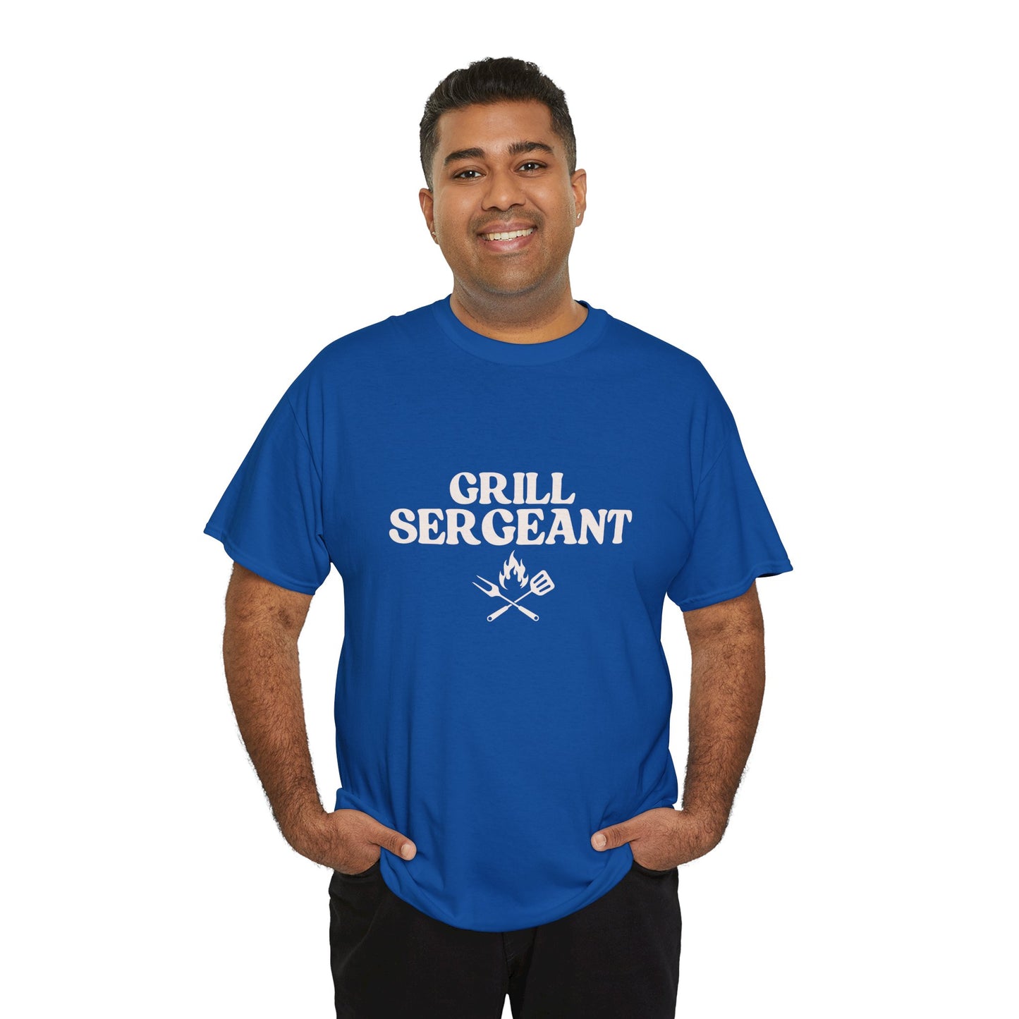 Unisex Cotton Tee - Grill Sergeant, Funny BBQ Shirt, Father's Day Gift, Cookout Apparel, Summer Party Wear, Casual T-Shirt