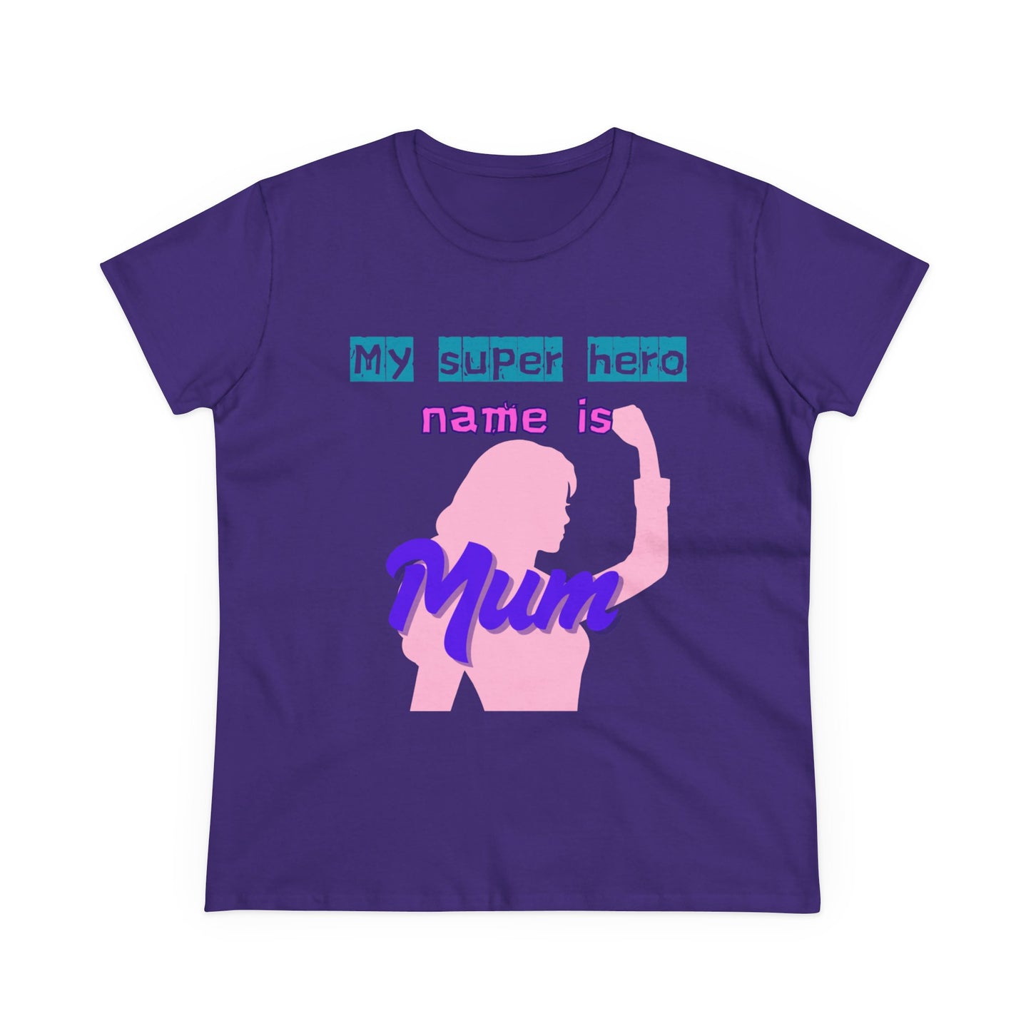 Super Mom Women's Midweight Cotton Tee - Fun Mother's Day Gift