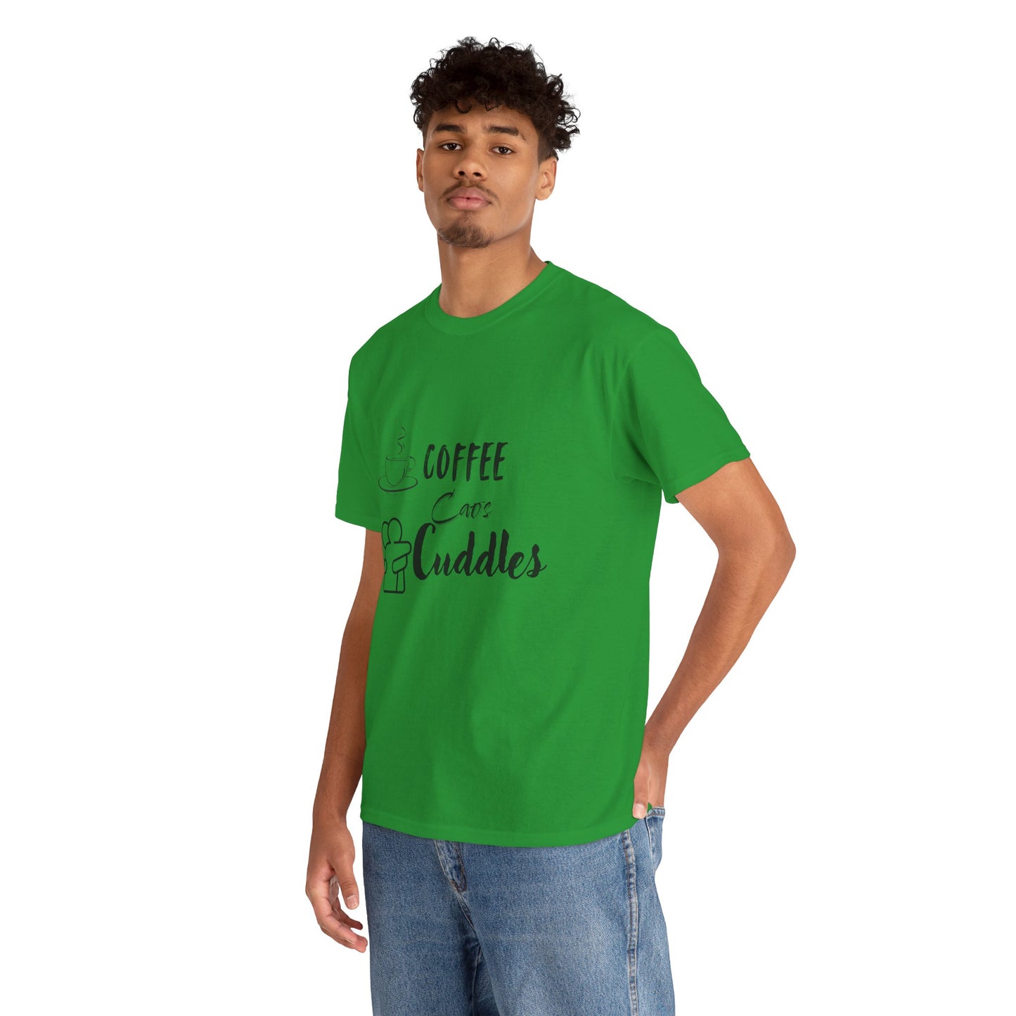 Coffee Cuddles Unisex Heavy Cotton Tee- Men