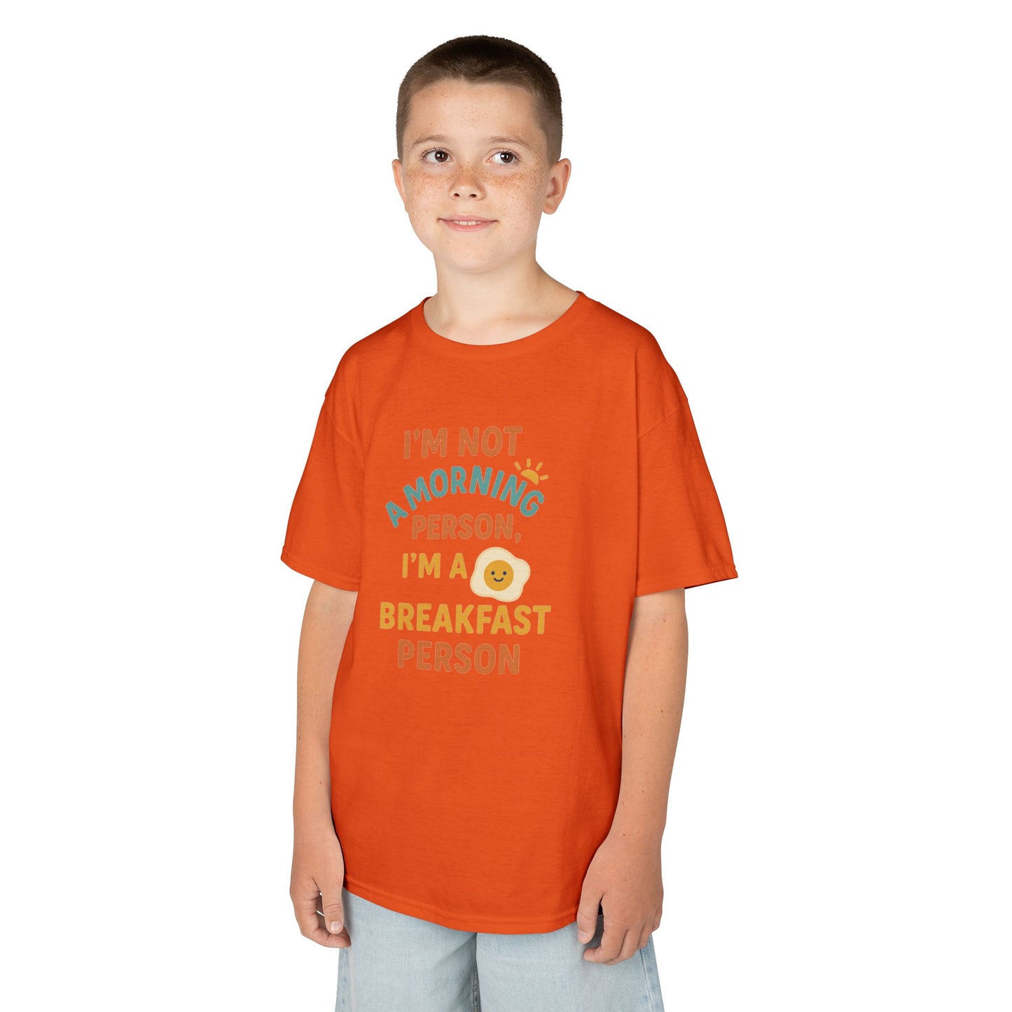 Funny Breakfast Kids Tee for Little Food Lovers, Kid's Cotton Shirt, Morning Humor Tee, Gift for Foodie Kids, Cute Toddler Outfit