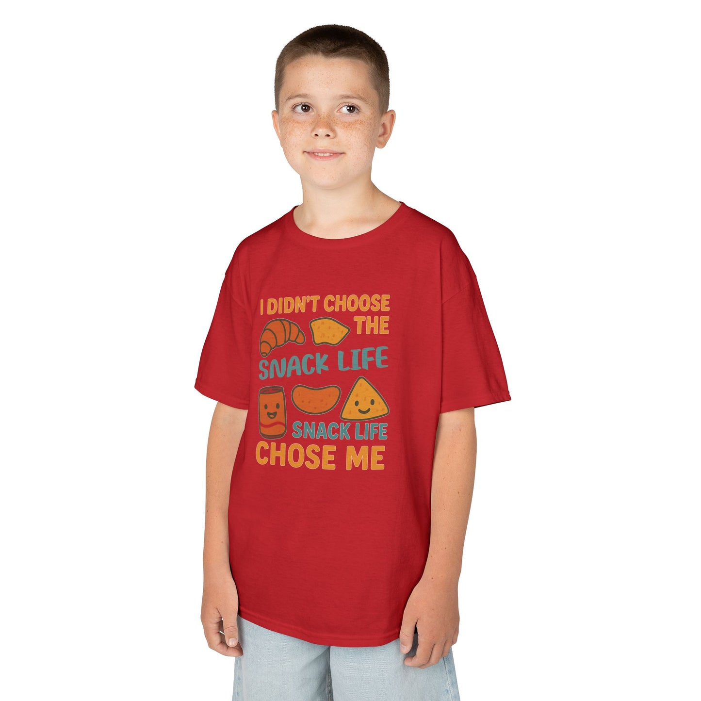 Snack Life Kids Tee, Funny Kids T-Shirt, Snack Lover Shirt, Birthday Gift for Kids, Cute Food Tee