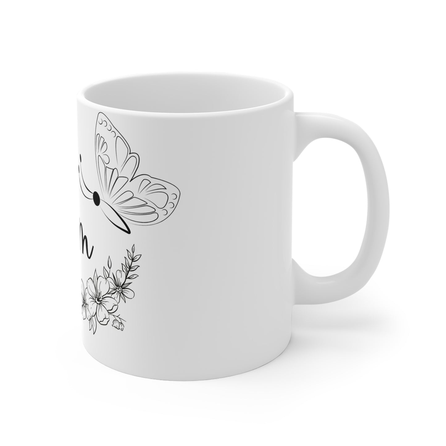 Floral Mom Ceramic Mug - Perfect Gift for Mother's Day and Birthdays