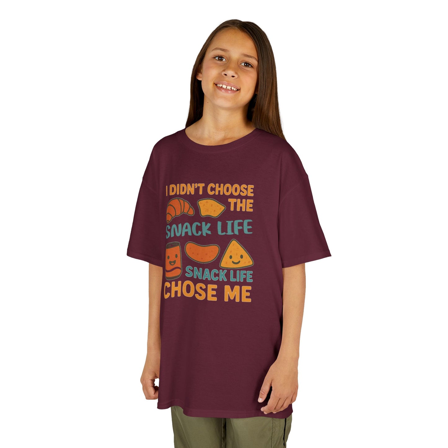 Snack Life Kids Tee, Funny Kids T-Shirt, Snack Lover Shirt, Birthday Gift for Kids, Cute Food Tee
