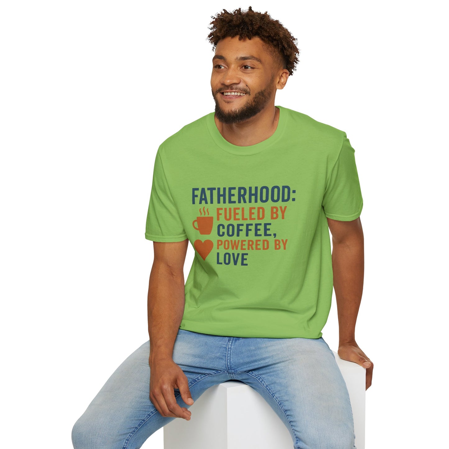 Fatherhood Coffee T-Shirt, Dad Shirt, Gift for Fathers, Unique Father's Day Tee, Casual Love Quote Tee