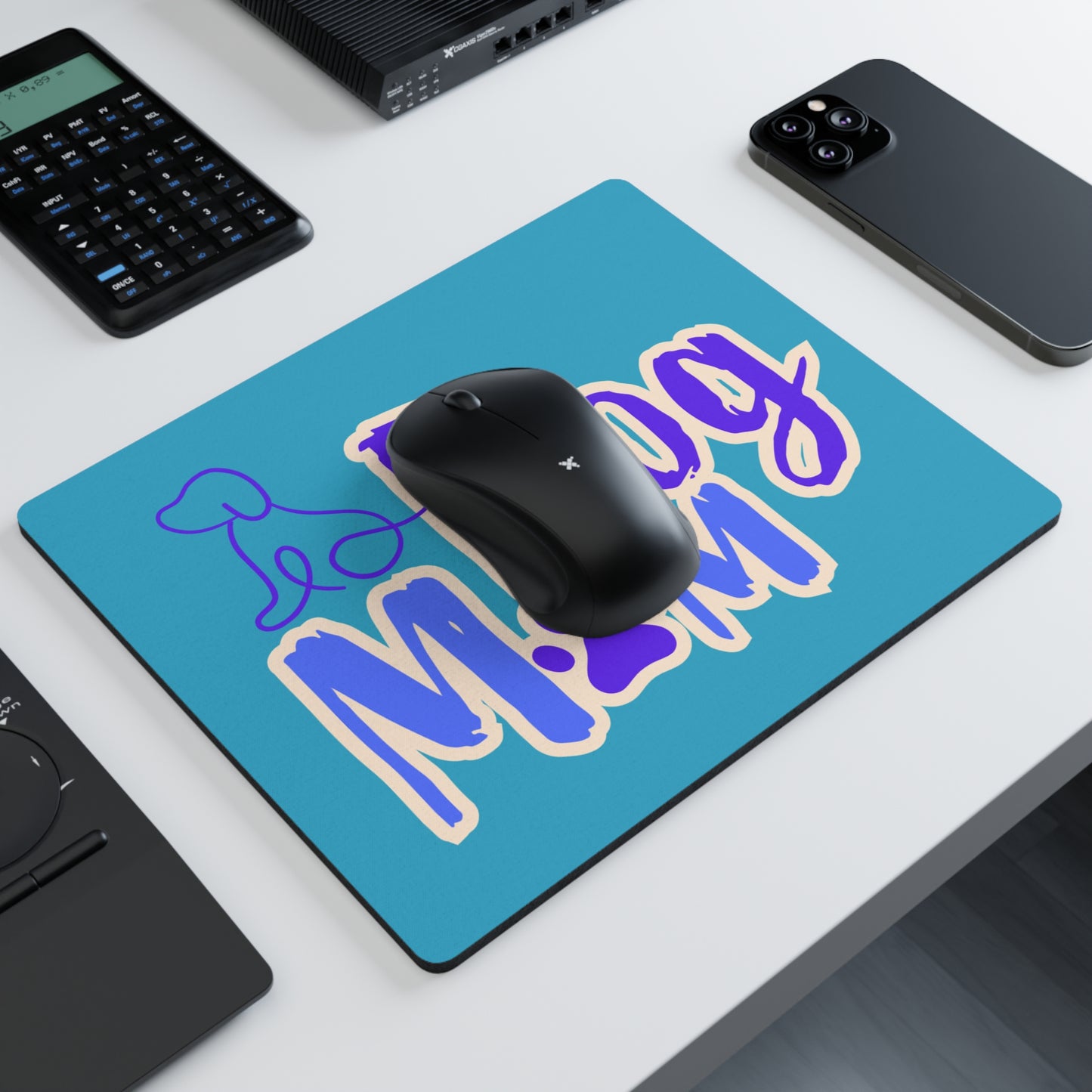 Dog Mom Mouse Pad: Perfect Gift for Pet Lovers, Dog Themed Gifts, Cute Pet Accessories, Animal Lover Gifts