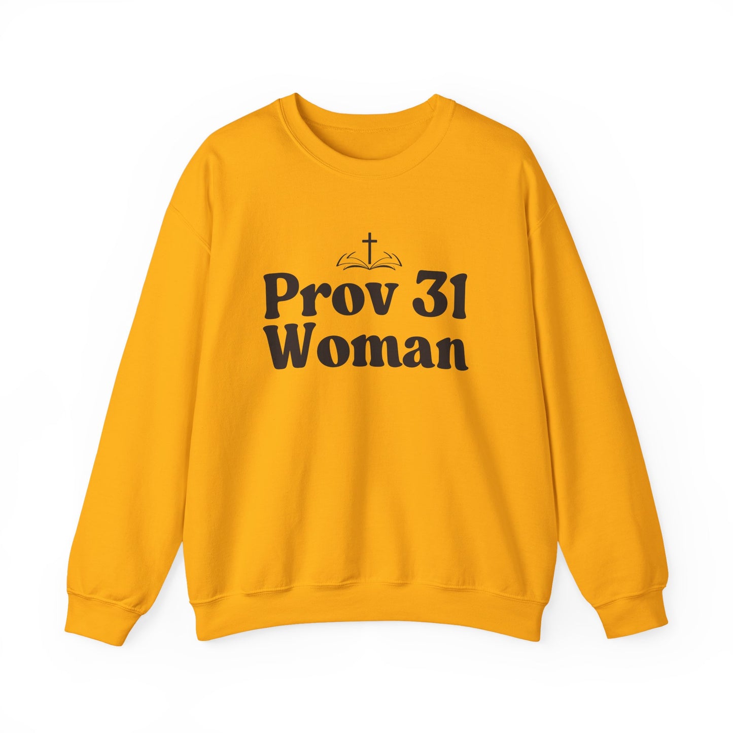 Faith-Inspired Unisex Crewneck Sweatshirt, Prov 31 Woman Gift, Cozy Apparel, Christian Fashion, Spirituality, Everyday Wear