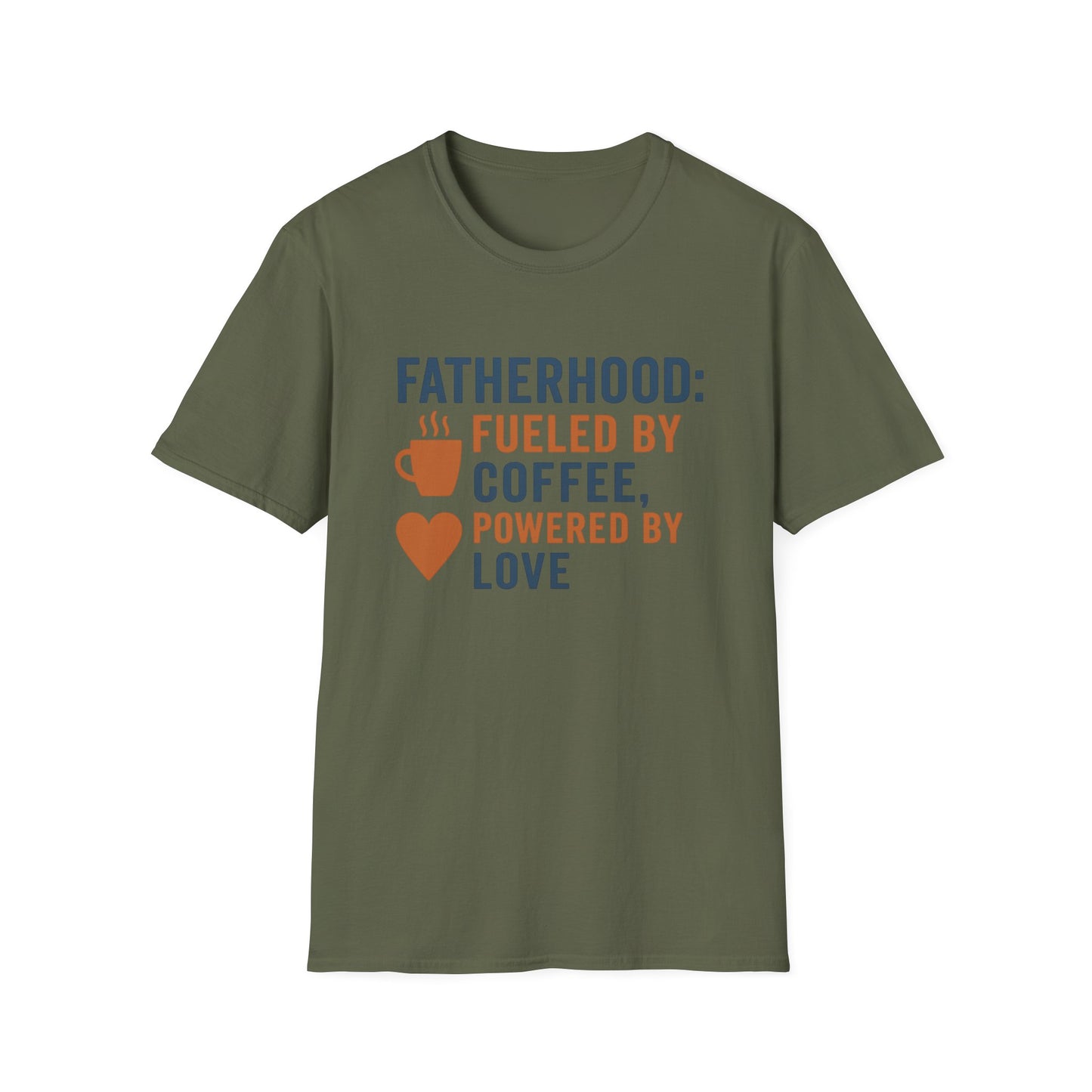 Fatherhood Coffee T-Shirt, Dad Shirt, Gift for Fathers, Unique Father's Day Tee, Casual Love Quote Tee