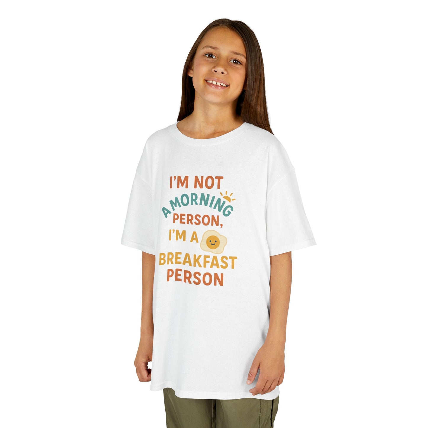 Funny Breakfast Kids Tee for Little Food Lovers, Kid's Cotton Shirt, Morning Humor Tee, Gift for Foodie Kids, Cute Toddler Outfit