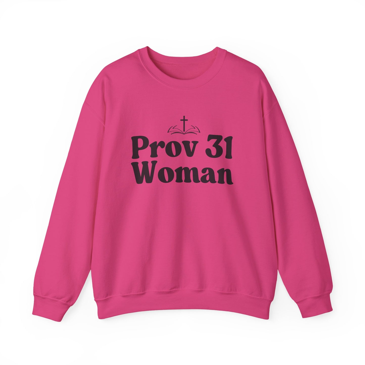 Faith-Inspired Unisex Crewneck Sweatshirt, Prov 31 Woman Gift, Cozy Apparel, Christian Fashion, Spirituality, Everyday Wear