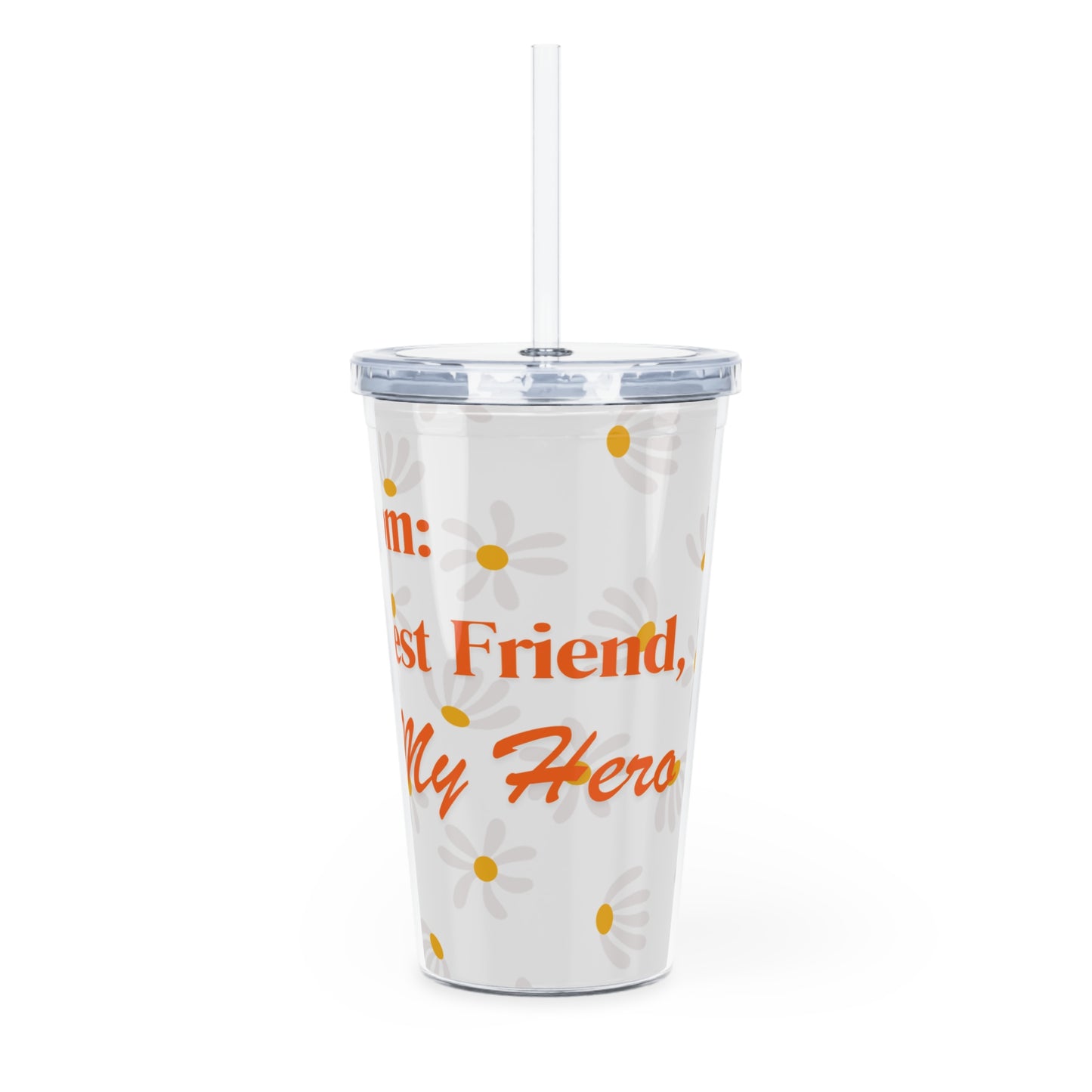 Plastic Tumbler with Straw