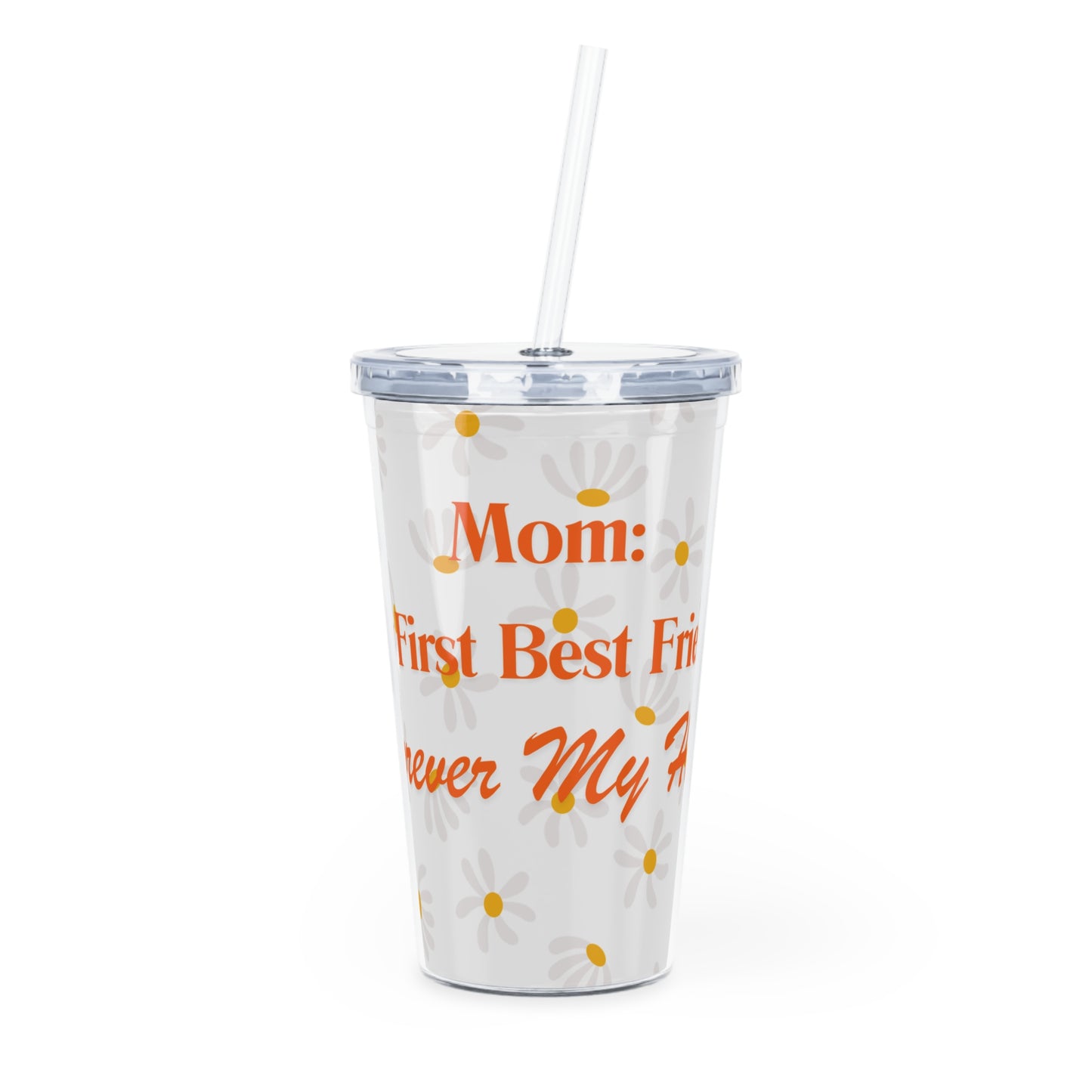 Plastic Tumbler with Straw