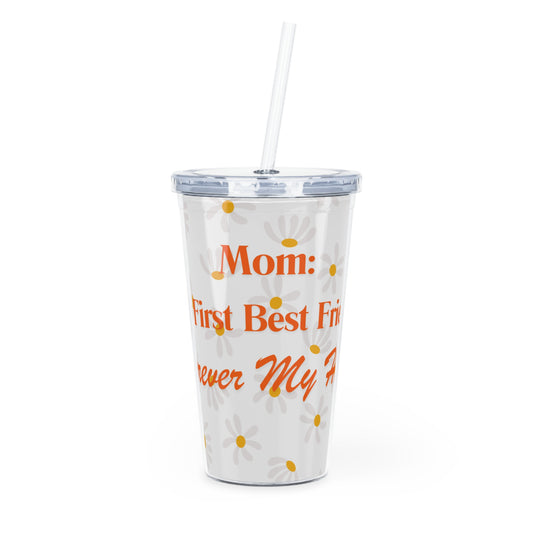Plastic Tumbler with Straw