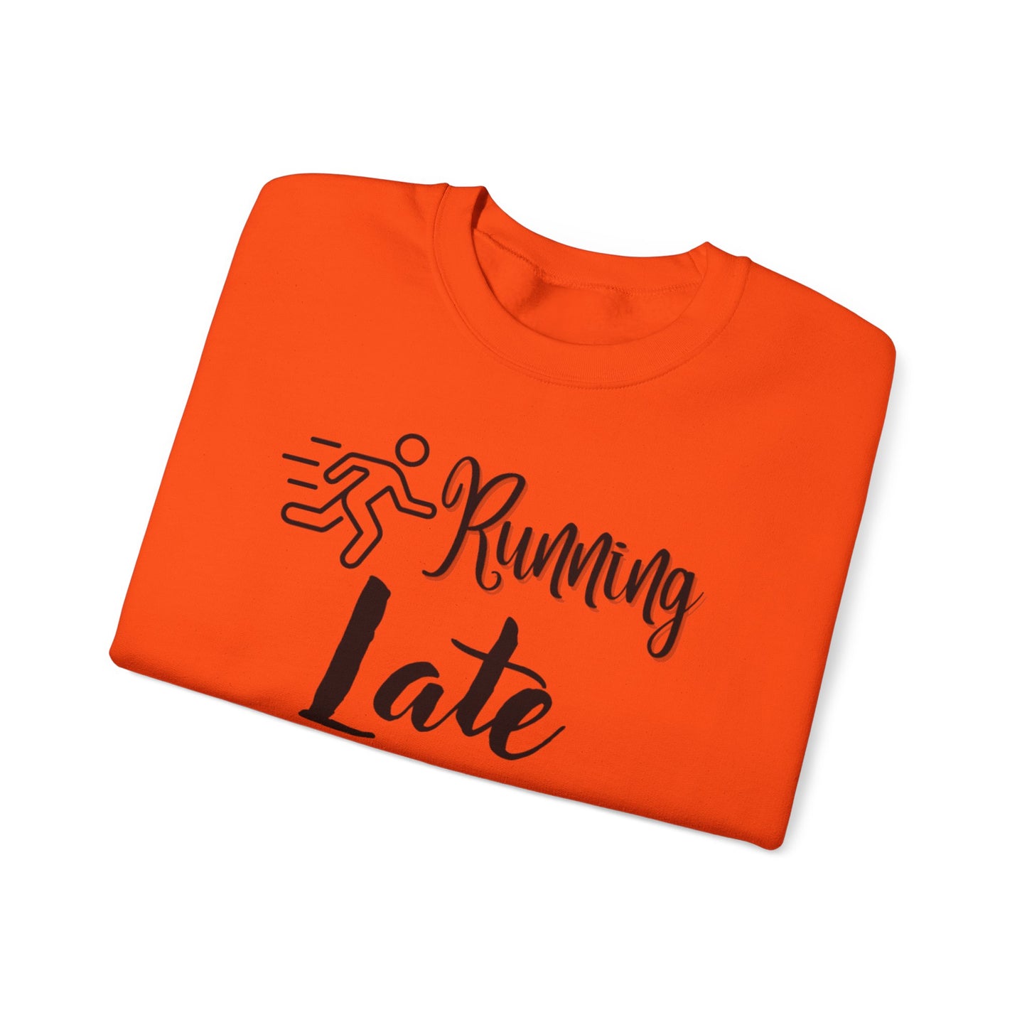 Running Late Is My Cardio Unisex Crewneck Sweatshirt - Cozy Activewear for Fitness Enthusiasts