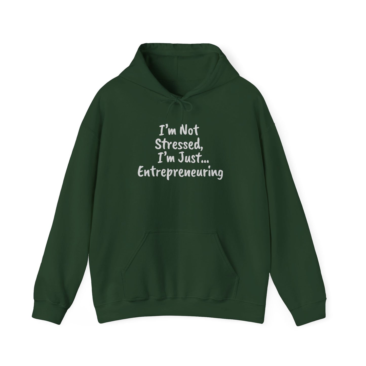 Entrepreneur Hoodie - "I'm Not Stressed, I'm Just..." Heavy Blend Sweatshirt for Creatives