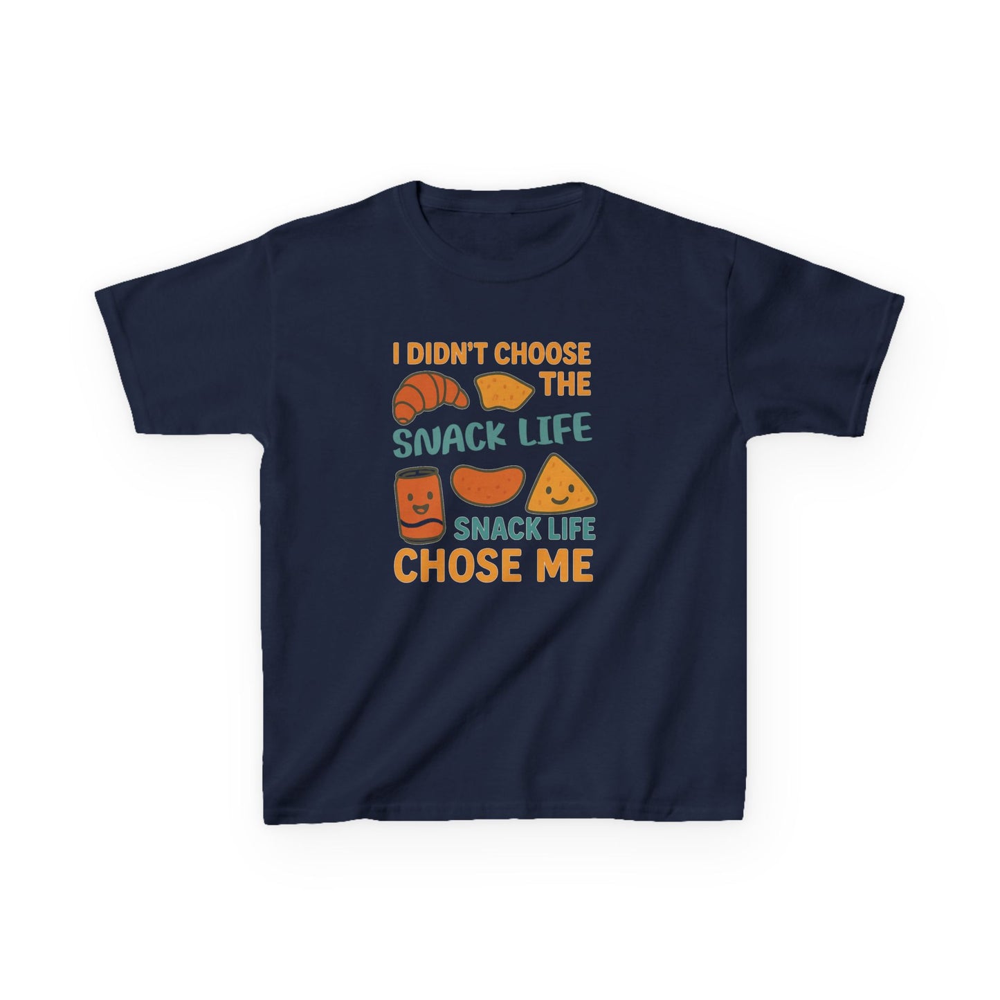 Snack Life Kids Tee, Funny Kids T-Shirt, Snack Lover Shirt, Birthday Gift for Kids, Cute Food Tee