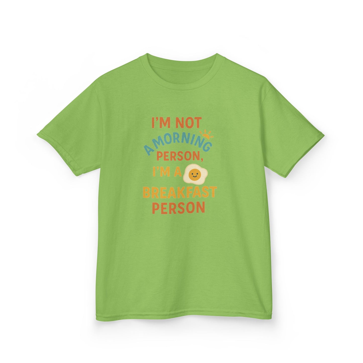 Funny Breakfast Kids Tee for Little Food Lovers, Kid's Cotton Shirt, Morning Humor Tee, Gift for Foodie Kids, Cute Toddler Outfit