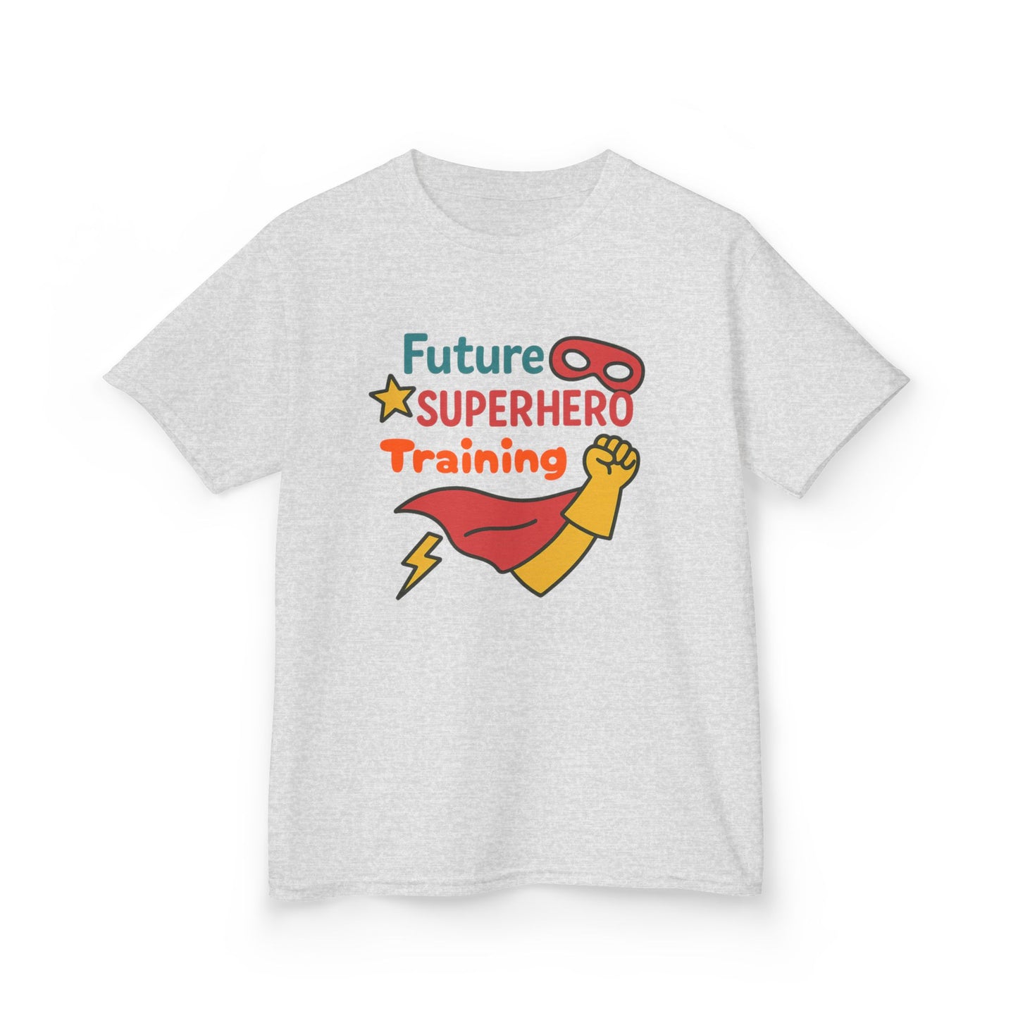 Future Superhero Kids Tee, Youth Graphic T-Shirt, Training Shirt for Kids, Fun Birthday Gift, Playful Party Outfit