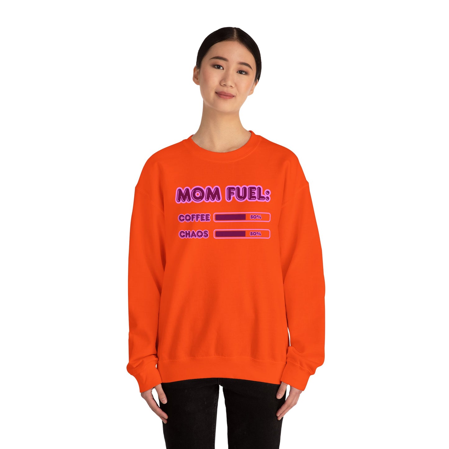 Mom Fuel Crewneck Sweatshirt - Comfortable and Fun Gift for Moms
