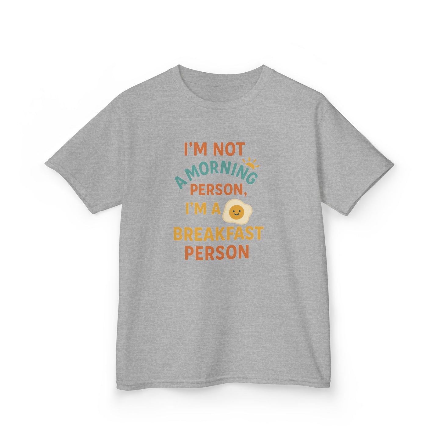 Funny Breakfast Kids Tee for Little Food Lovers, Kid's Cotton Shirt, Morning Humor Tee, Gift for Foodie Kids, Cute Toddler Outfit