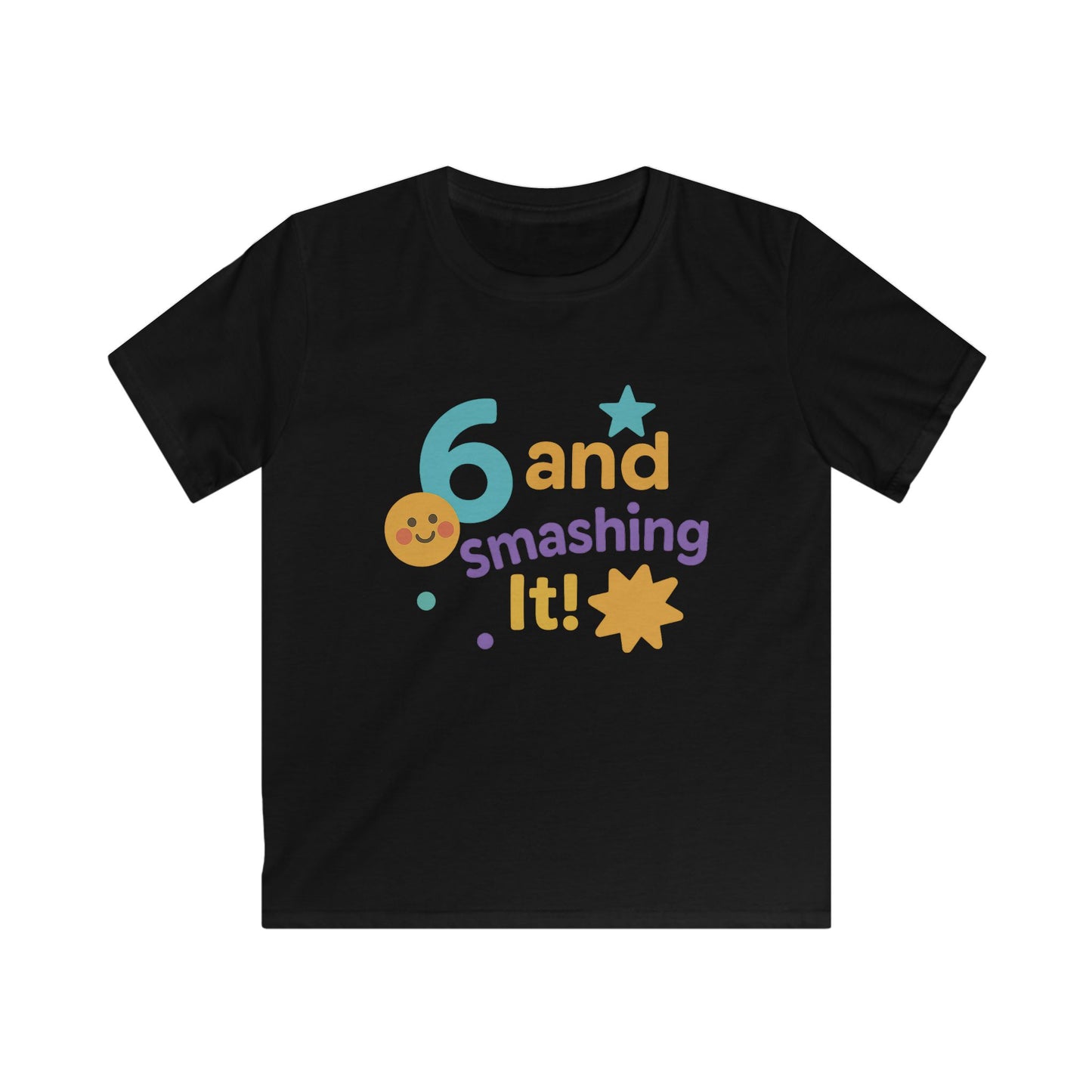 Kids Birthday Celebration Tee, Fun Kids Birthday Shirt, 6th Birthday Gift, Kids Party T-Shirt, Cute Kids Outfit