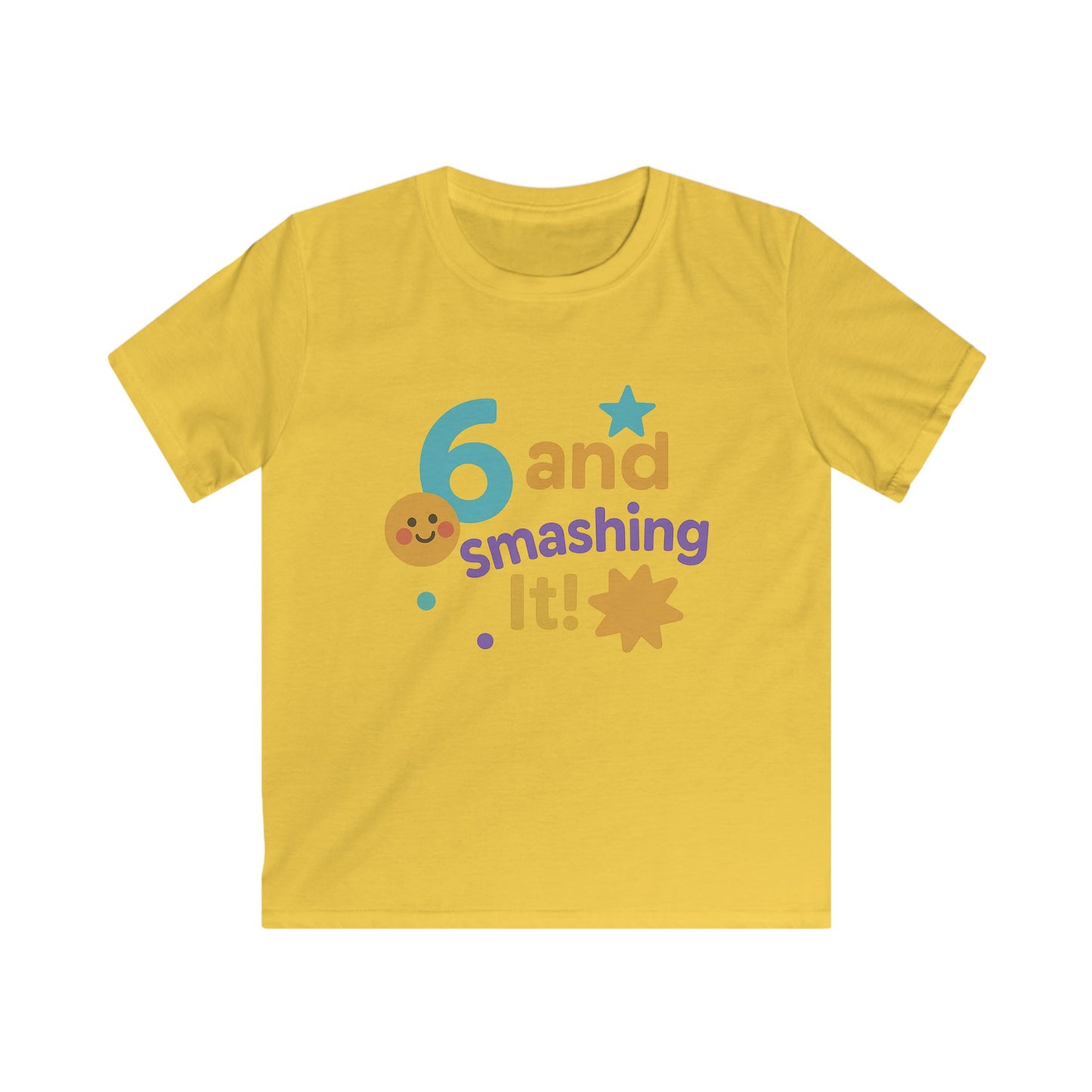 Kids Birthday Celebration Tee, Fun Kids Birthday Shirt, 6th Birthday Gift, Kids Party T-Shirt, Cute Kids Outfit