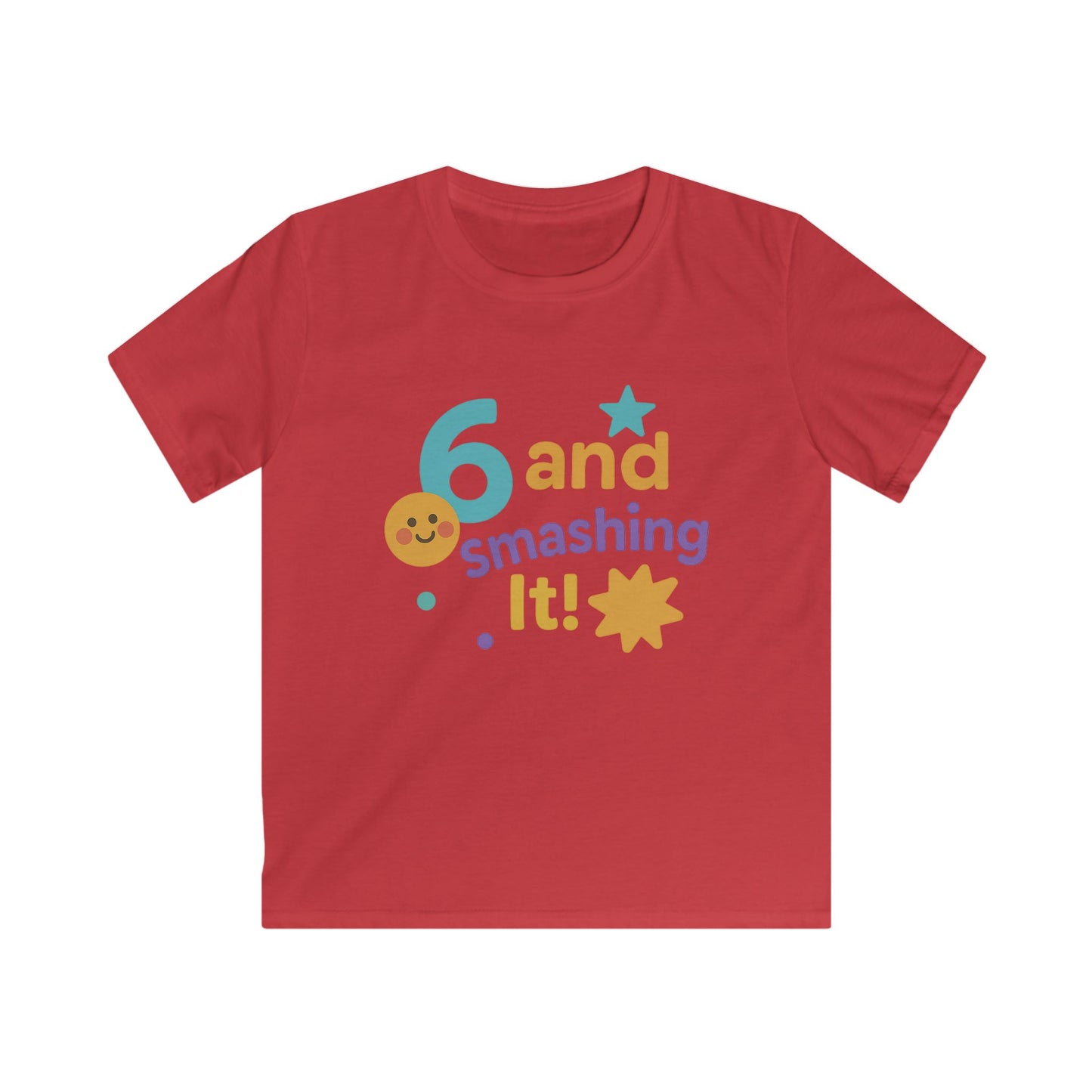 Kids Birthday Celebration Tee, Fun Kids Birthday Shirt, 6th Birthday Gift, Kids Party T-Shirt, Cute Kids Outfit