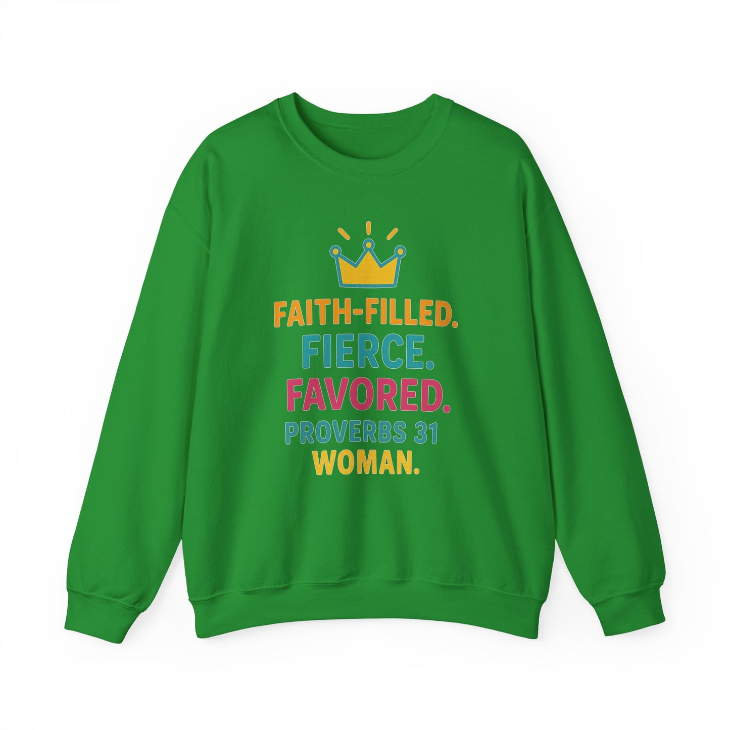 Faith-Filled Proverbs 31 Woman Sweatshirt, Inspirational Crewneck, Motivational Apparel, Christian Gift, Faith-Based Clothing