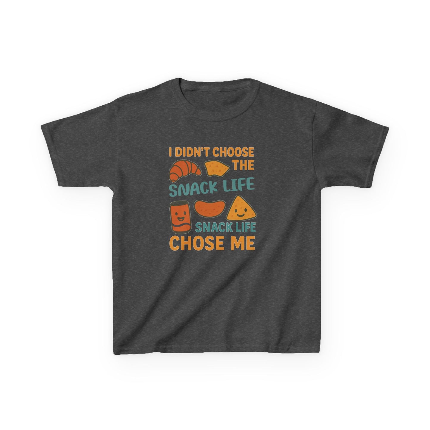 Snack Life Kids Tee, Funny Kids T-Shirt, Snack Lover Shirt, Birthday Gift for Kids, Cute Food Tee