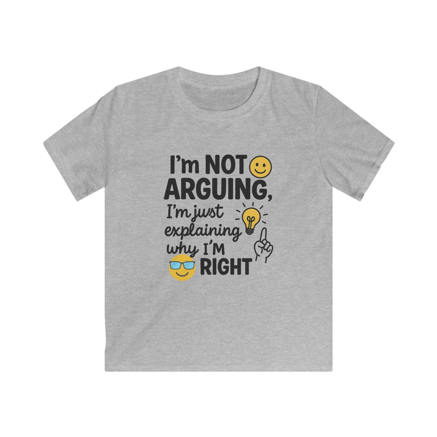 Kids Humor Tee - I'm Not Arguing, Just Explaining | Funny Kids Shirt, Gift for Birthdays, Family Events, Casual Wear