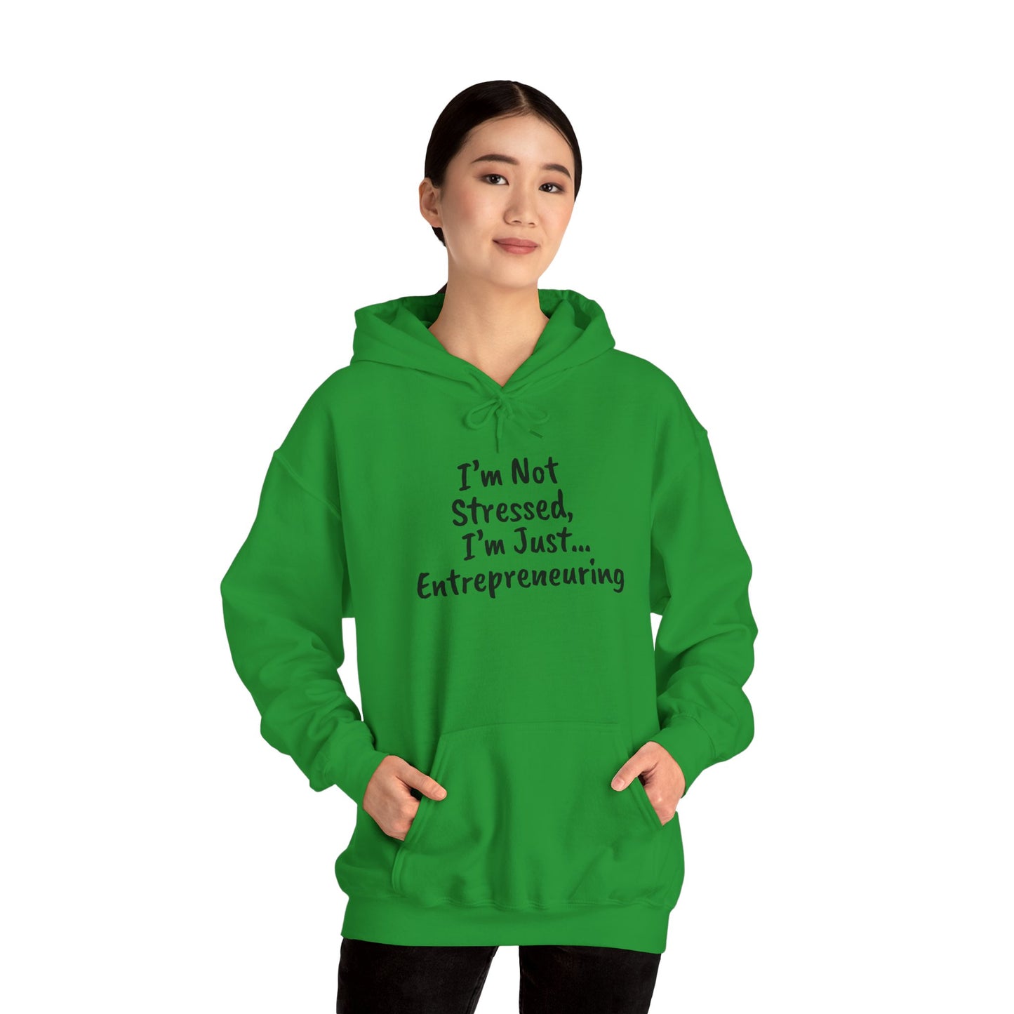 Entrepreneur Hoodie - "I'm Not Stressed, I'm Just..." Heavy Blend Sweatshirt for Creatives