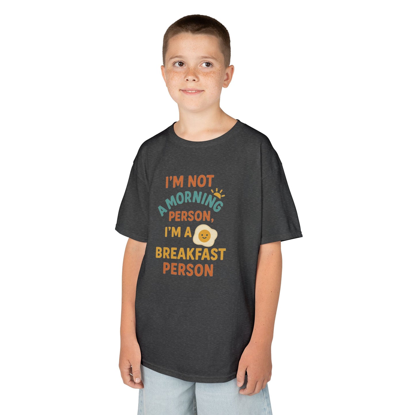 Funny Breakfast Kids Tee for Little Food Lovers, Kid's Cotton Shirt, Morning Humor Tee, Gift for Foodie Kids, Cute Toddler Outfit