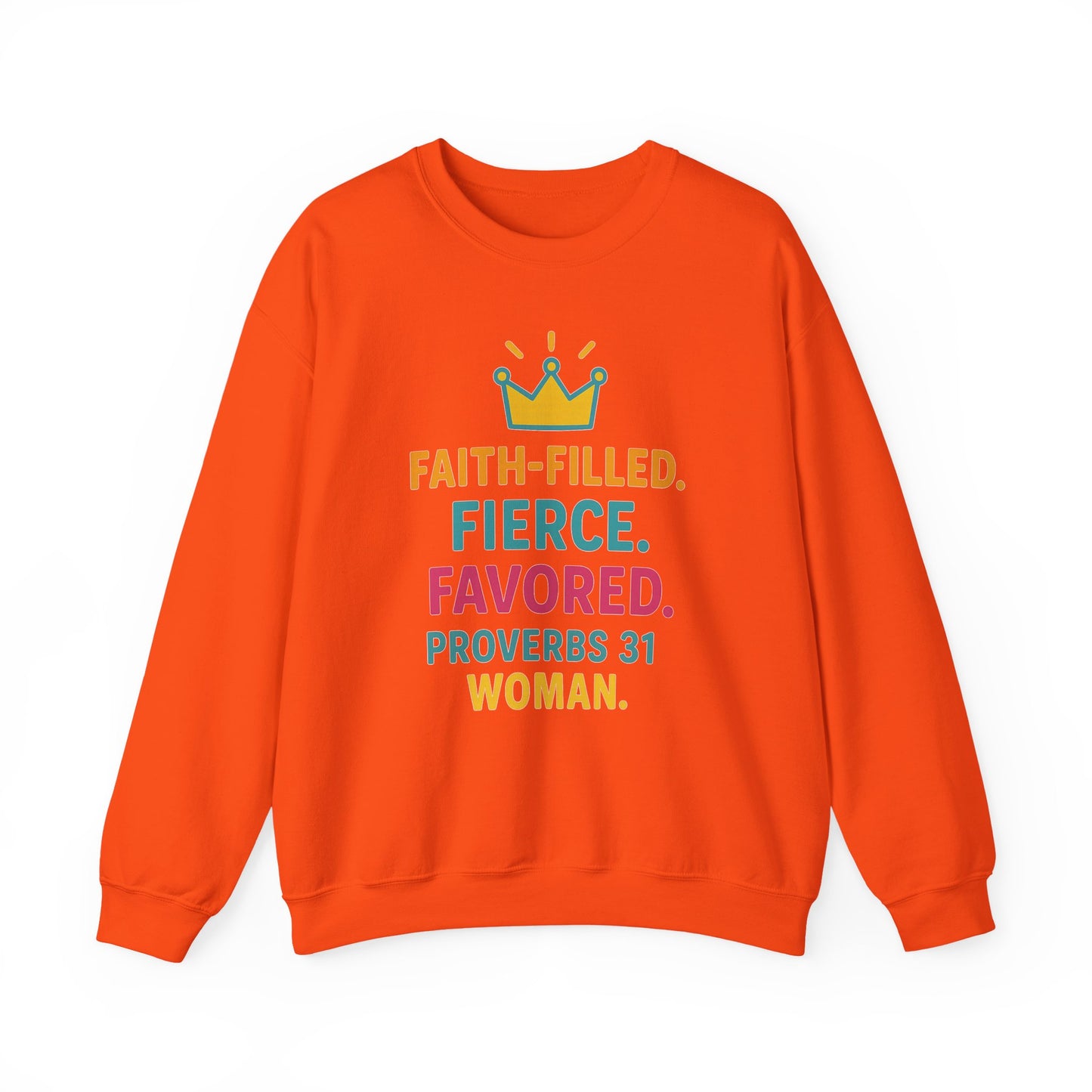 Faith-Filled Proverbs 31 Woman Sweatshirt, Inspirational Crewneck, Motivational Apparel, Christian Gift, Faith-Based Clothing