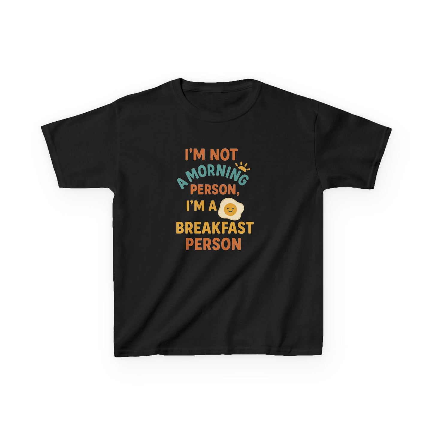 Funny Breakfast Kids Tee for Little Food Lovers, Kid's Cotton Shirt, Morning Humor Tee, Gift for Foodie Kids, Cute Toddler Outfit