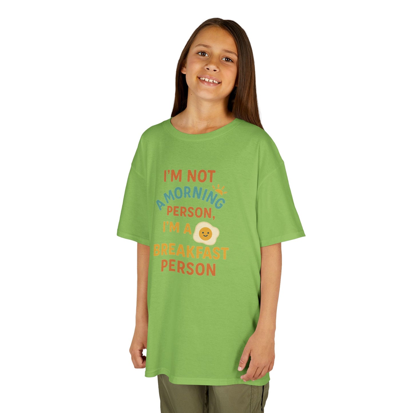 Funny Breakfast Kids Tee for Little Food Lovers, Kid's Cotton Shirt, Morning Humor Tee, Gift for Foodie Kids, Cute Toddler Outfit